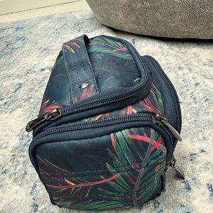 Lug Mini Trolley Cosmetic Bag Tropical Multi Print 9 x 5 x 4.75" Wipeable Travel